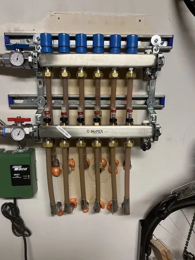 Plumber performing Gas Line Installation at a residential property in Harrington Park